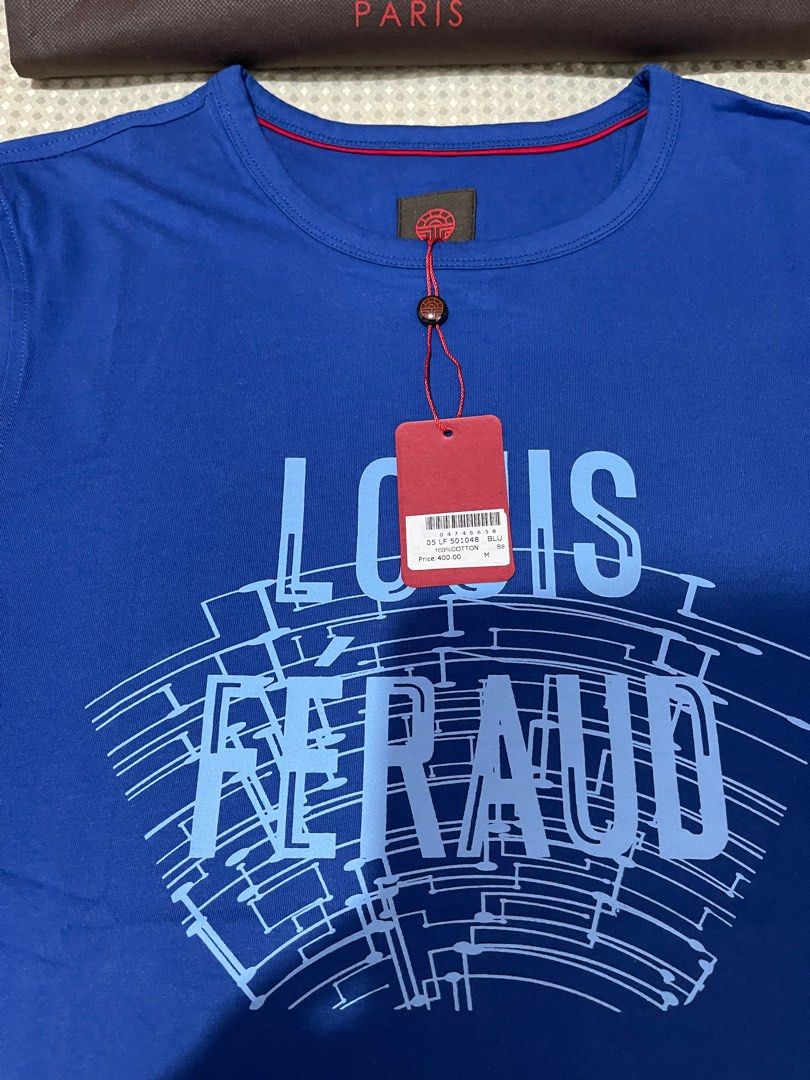 Louis Feraud T-Shirt Navy X-Large, Luxury, Apparel on Carousell