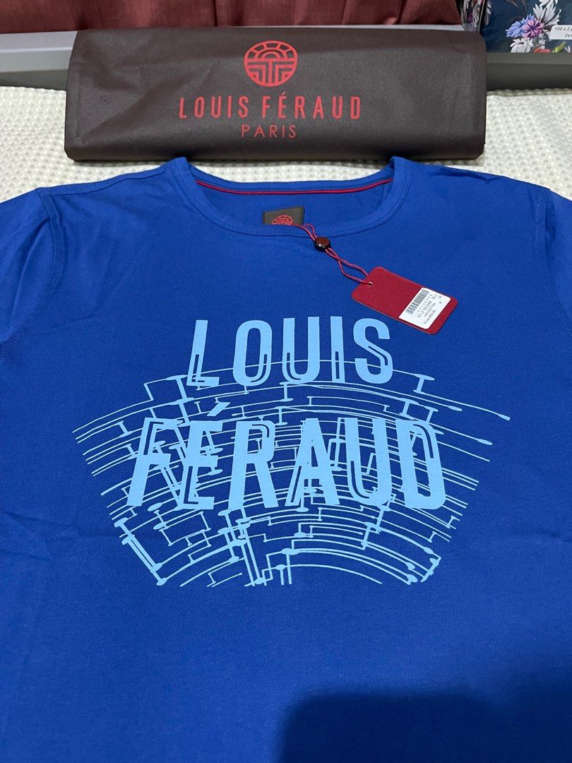 Louis Feraud Polo Shirt Purple Medium, Luxury, Apparel on Carousell
