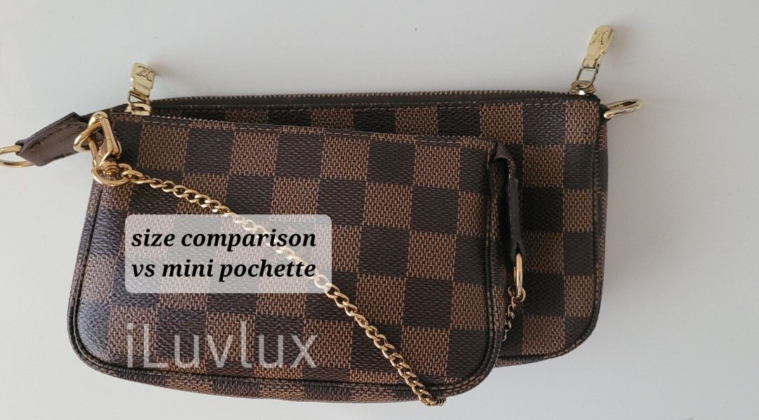 Louis Vuitton Pochette size differences: mini pochette, bucket