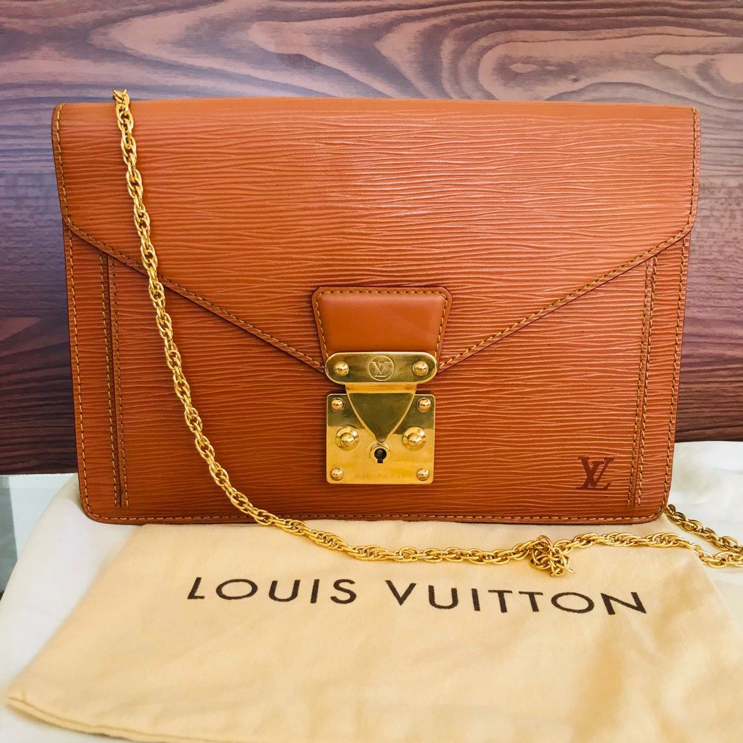 Louis Vuitton Epi Sellier Dragonne Clutch - Brown Clutches