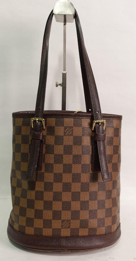 Vintage Louis Vuitton Damier Ebene Marais PM Bucket Bag AR0948