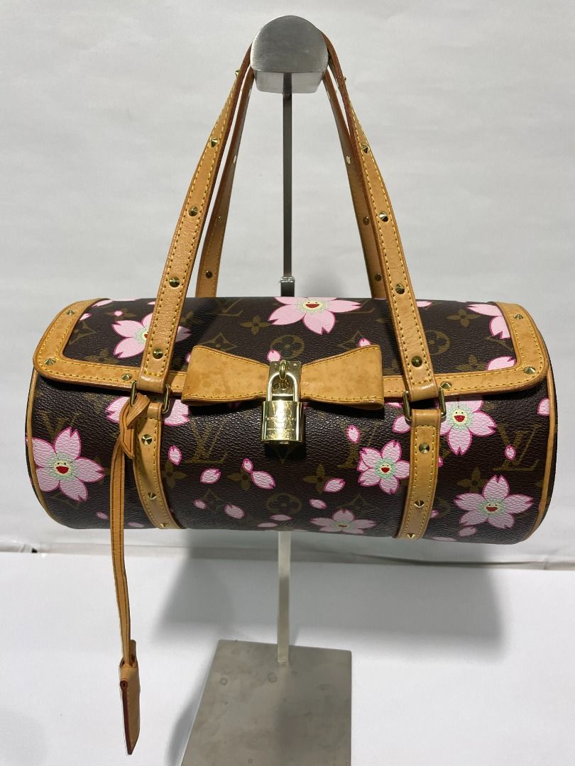 Louis-Vuitton-Monogram-Cherry-Blossom-Papillon-Hand-Bag-M92009