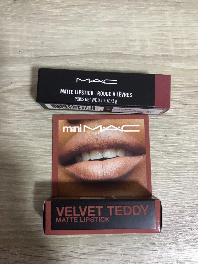 Mac Lipstick velvet teddy natural born leader 659 617, Beauty & Personal  Care, Face, Makeup on Carousell
