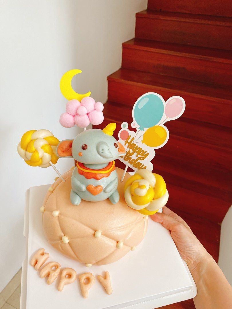 Mantou birthday cake (steamedbun), Food & Drinks, Homemade Bakes on