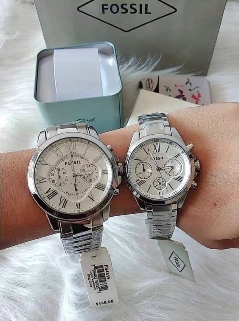 Fossil couple hotsell watch price