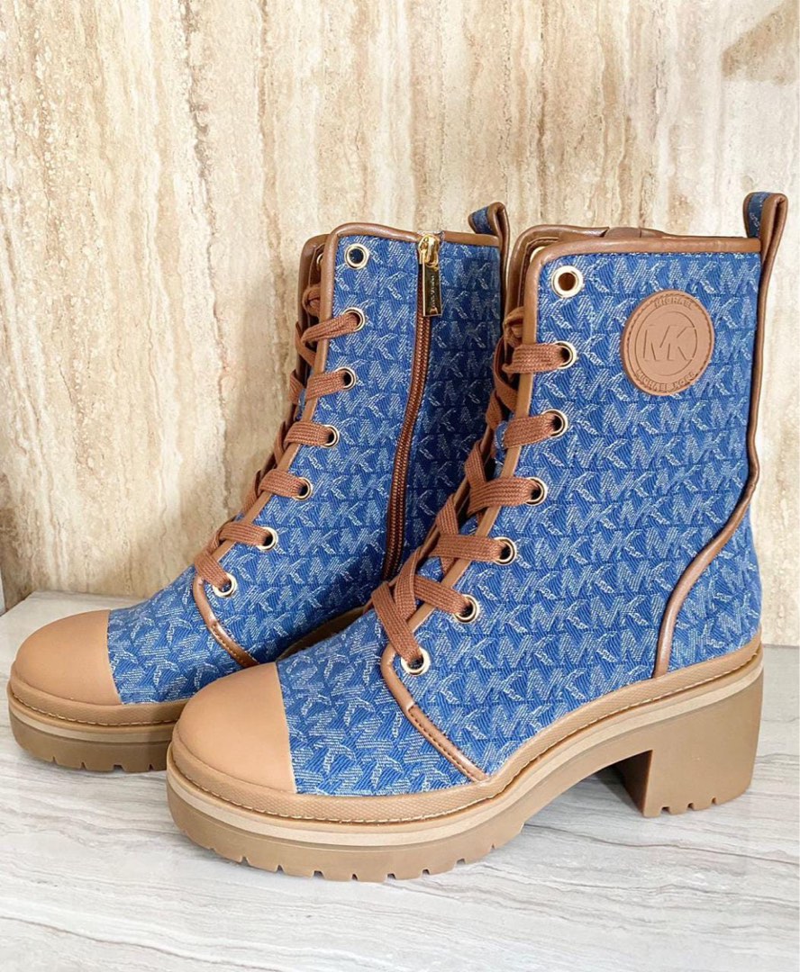 michael kors blue boots