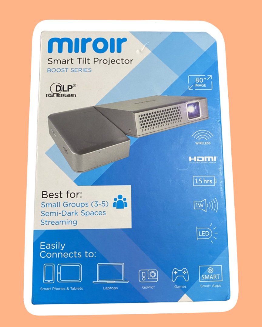 MIROIR SMART TILT PROJECTOR, TV & Home Appliances, TV & Entertainment