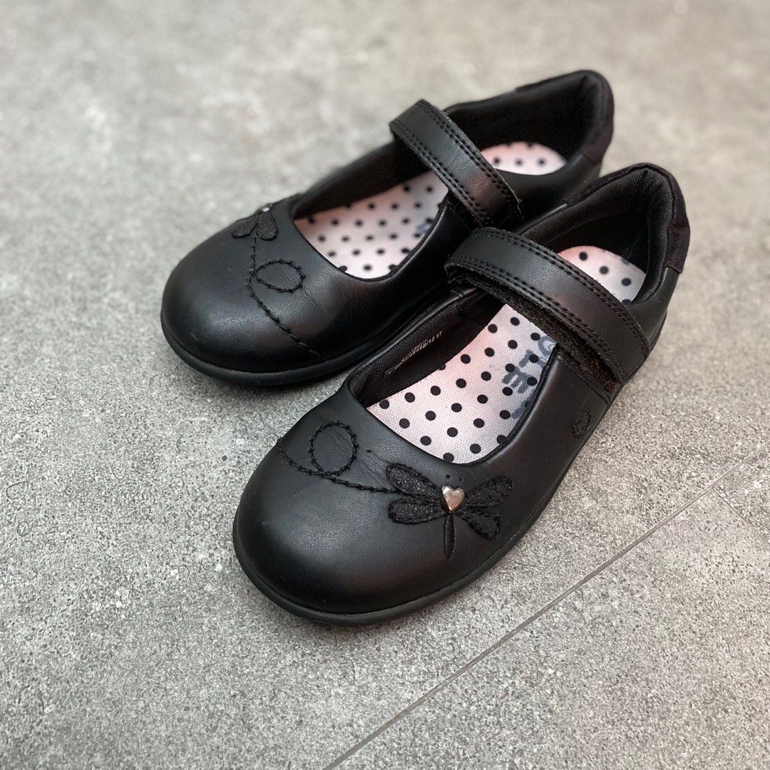 Girls black hotsell shoes size 1