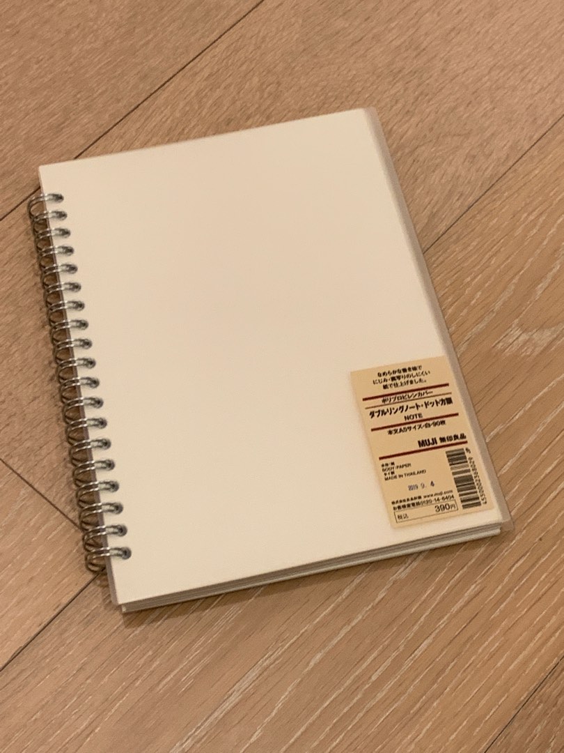 Muji A5 PP Cover Loose Leaf Notebook, 興趣及遊戲, 手作＆自家設計, 文具 Carousell