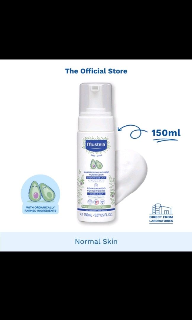 Mustela Foam Shampoo for Newborns 150ml for Cradle Cap (exp 11/2024