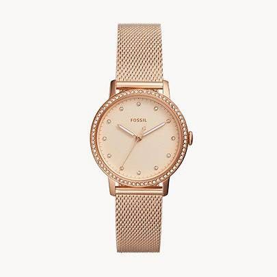 Fossil Neely Three Hand Rose Gold Tone Stainless Steel Watch ES4365 Luxury Watches on Carousell