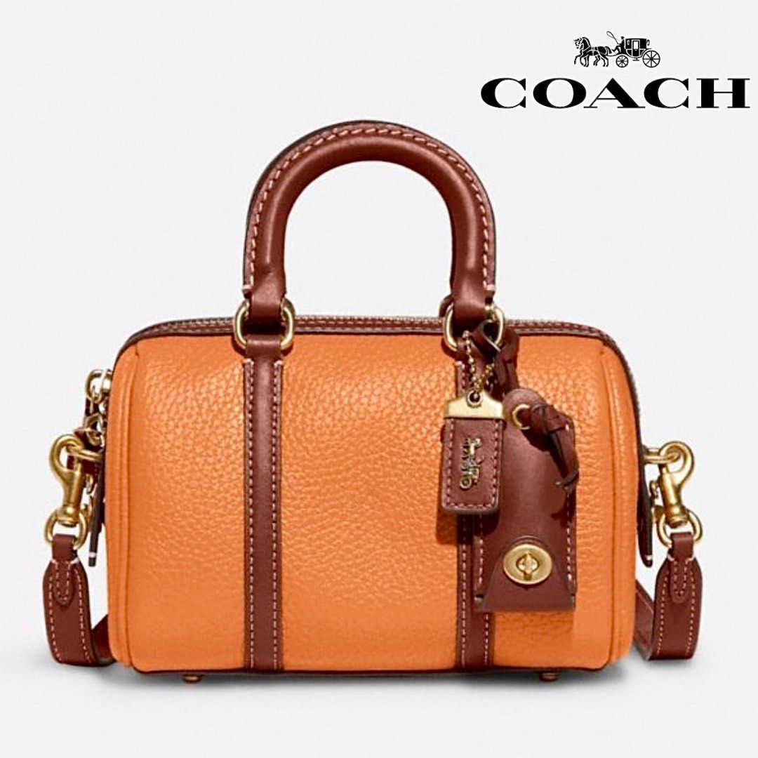 Coach, Bags, Coach Pochette 623 Neoprene Brown Leather Crossbody Bag 6 X  6