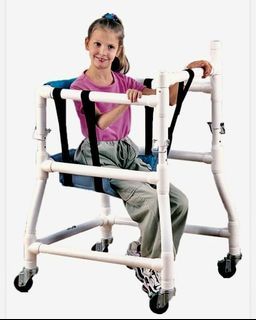 New Genuine Imported MJM USA Child Kids and Small Adult Adapt A Walker Adjustable Height Kids Child Pedriatic Patient PWD Cerebral Palsy Special Needs Disabled Handicaped(Fits 60"- 72" Tall) Wheelchair OPEN TO SWAP to a higher Value Item