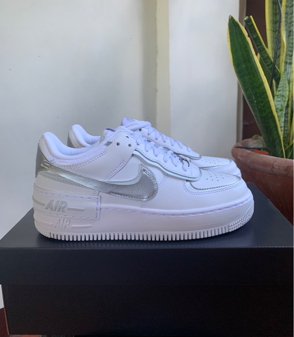 silver nike af1