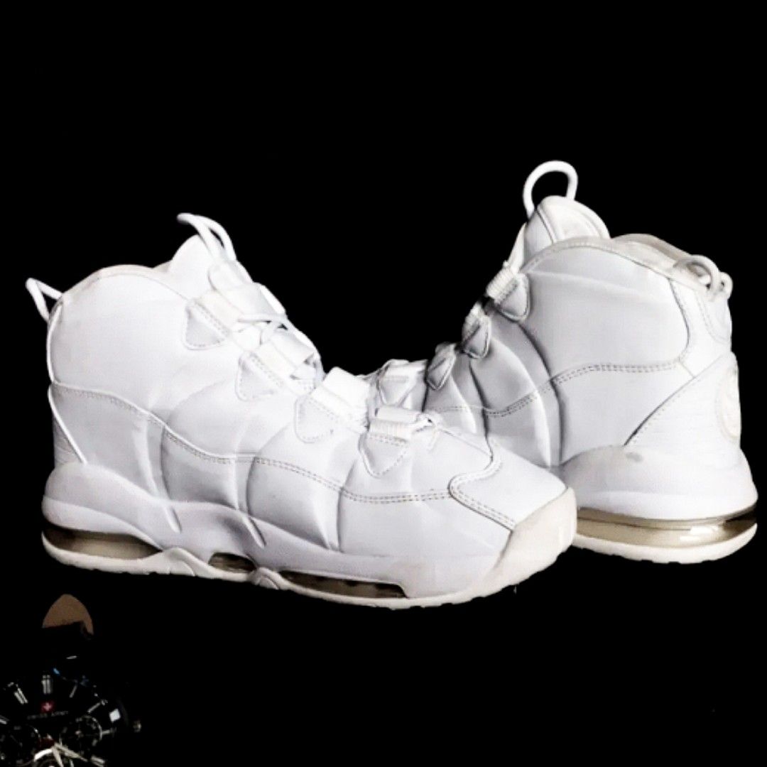 Nike uptempo 95 triple white clearance