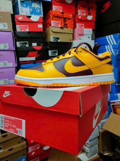 Nike Dunk Low Gold Maroon