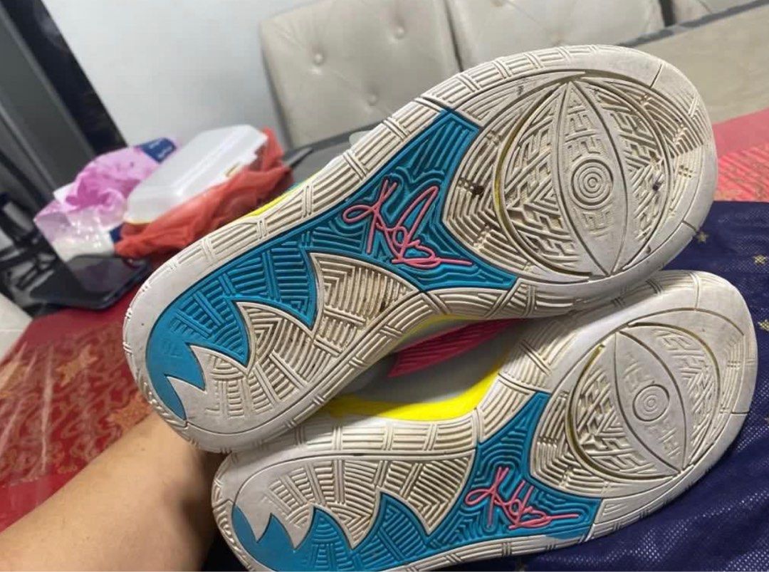 Nike Kyrie 6 Neon Graffiti Basketball Shoes Women s Fashion Footwear Sneakers on Carousell