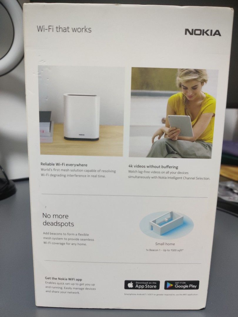 Nokia router WiFi Beacon 1, Computers & Tech, Parts & Accessories ...
