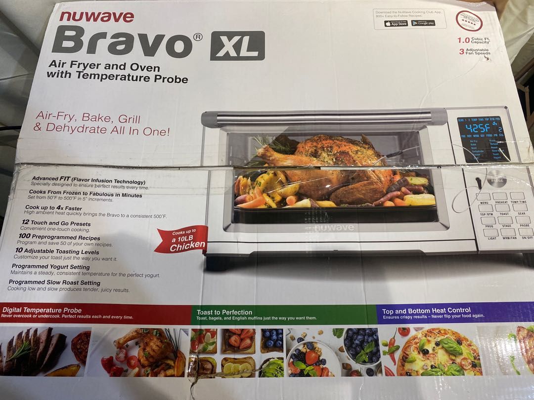 Nuwave Bravo XL 12in1 Digital Air Fry Oven 30qt Capacity, TV & Home