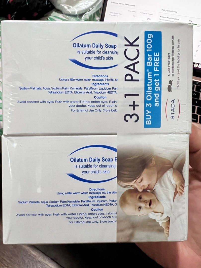 Oilatum Baby Bar Cleanser Soap from S&R (Pack of 4x100g), Babies & Kids