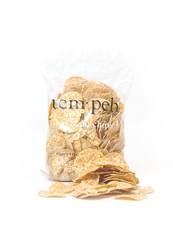 Original Famous Tempeh Fried Soybean Chips tem peh 500g, Food & Drinks