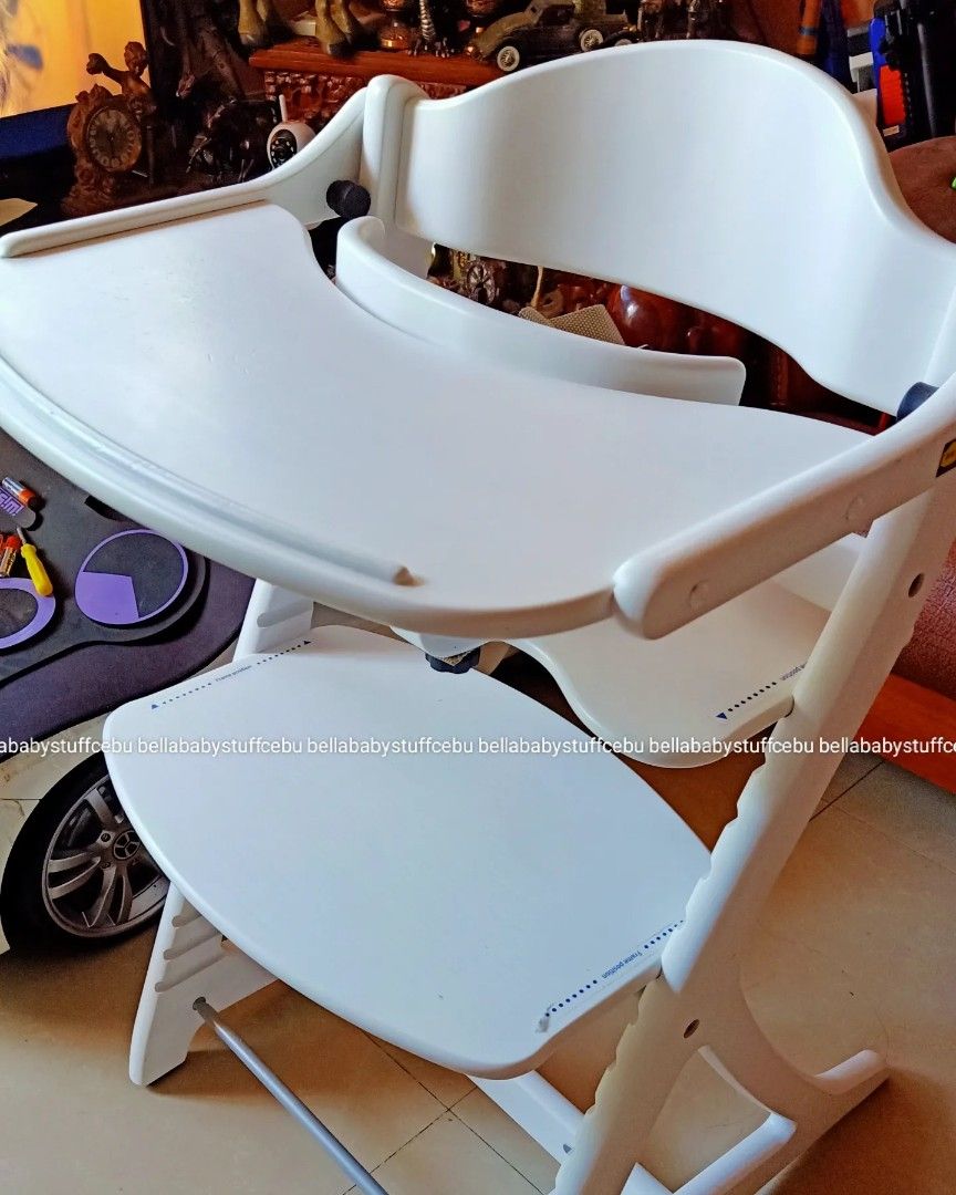 Original Yamatoya Sukusuku+ High Chair White with Original Yamatoya