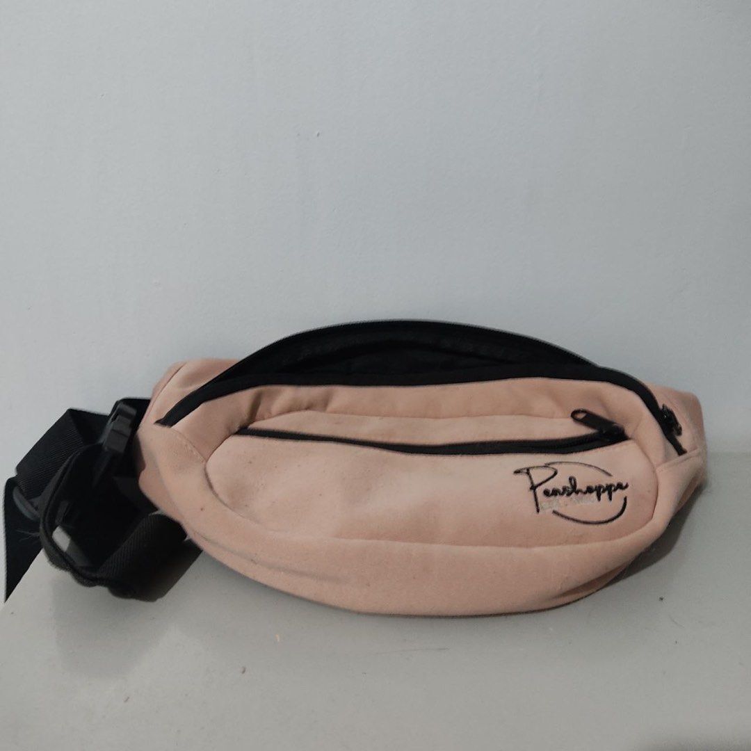 Penshoppe Muted Pink Belt Bag Men s Fashion Bags Belt bags Clutches and Pouches on Carousell