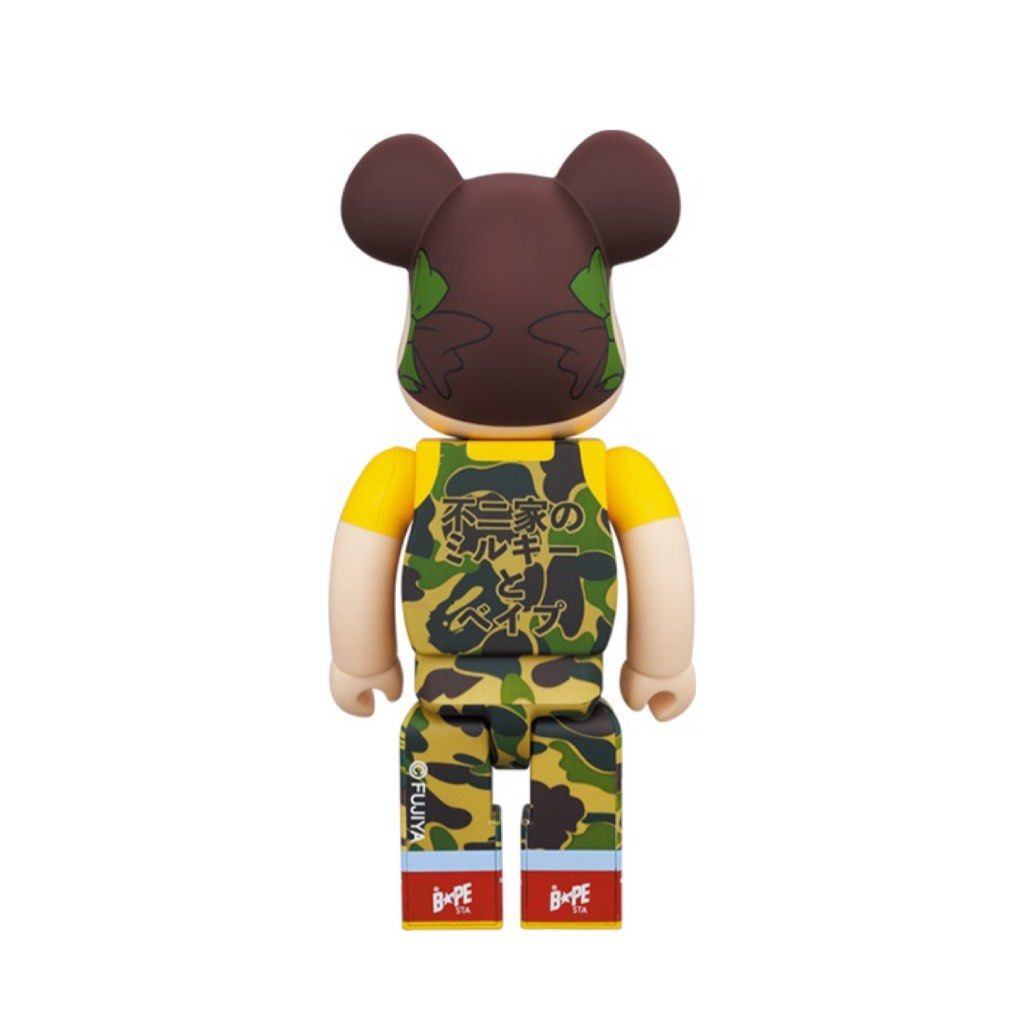 bearbrick Set of 3pcs 100% & 400% Be@rbrick BAPE(R) 不二家牛奶妹