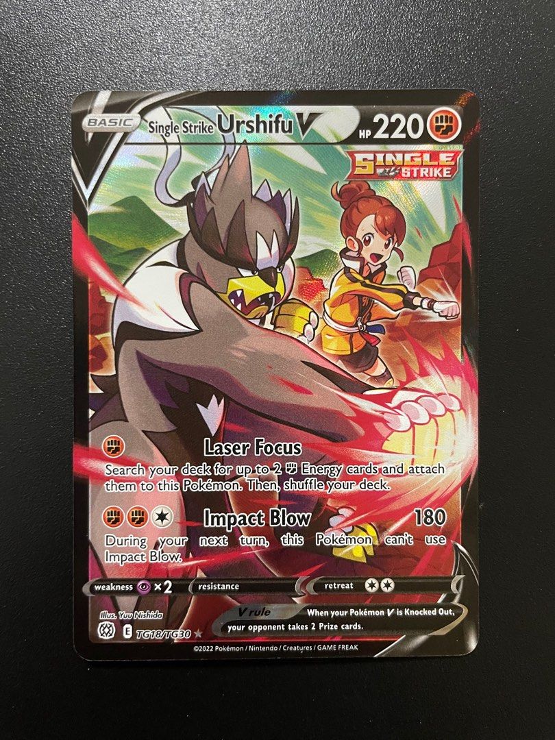 are single strike pokemon cards rare 085/163 Single Strike Urshifu V