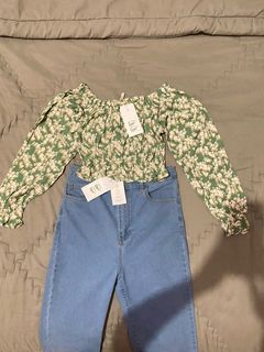 Puffy Long Sleeve Crop Top COLORBOX