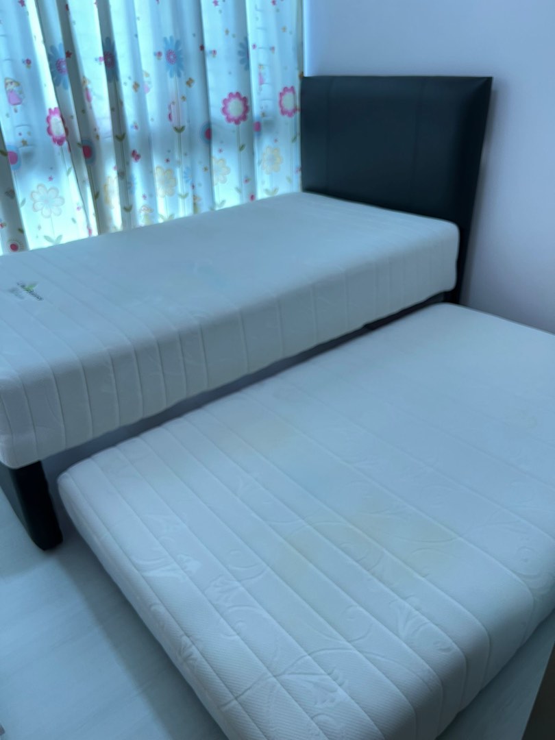 Pull out bed with mattress, Furniture & Home Living, Furniture, Bed