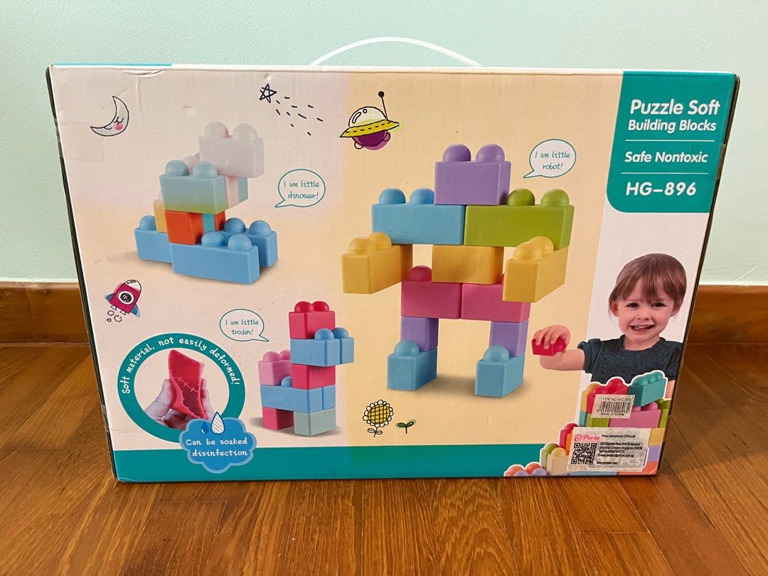 Puzzle soft building blocks for toddlers, Babies & Kids, Infant