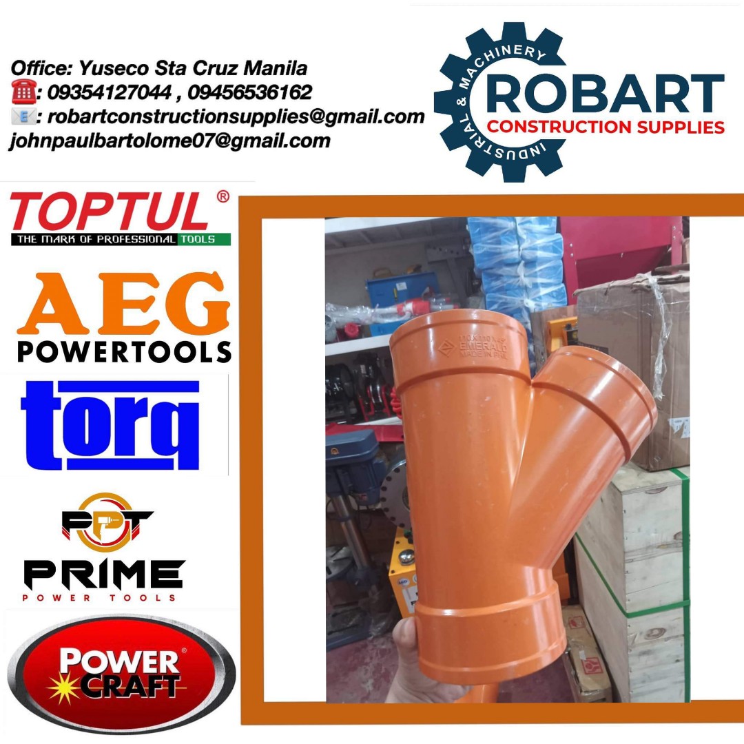 PVC Wye Commercial Industrial Construction Tools Equipment On pvc-wye-commercial-industrial-construction-tools-equipment-on