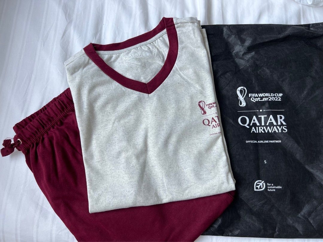 Qatar business class pajamas, Hobbies & Toys, Travel, Travel Essentials