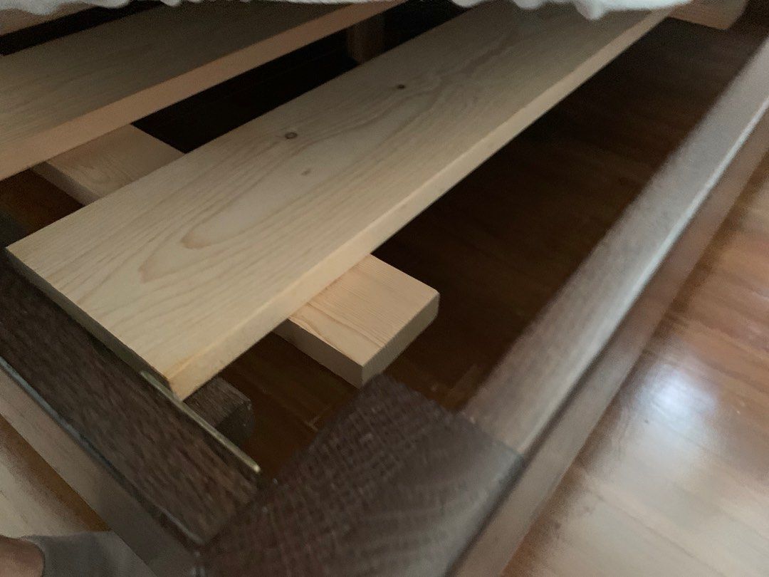 Queens size wooden bed frame, Furniture & Home Living, Furniture, Bed