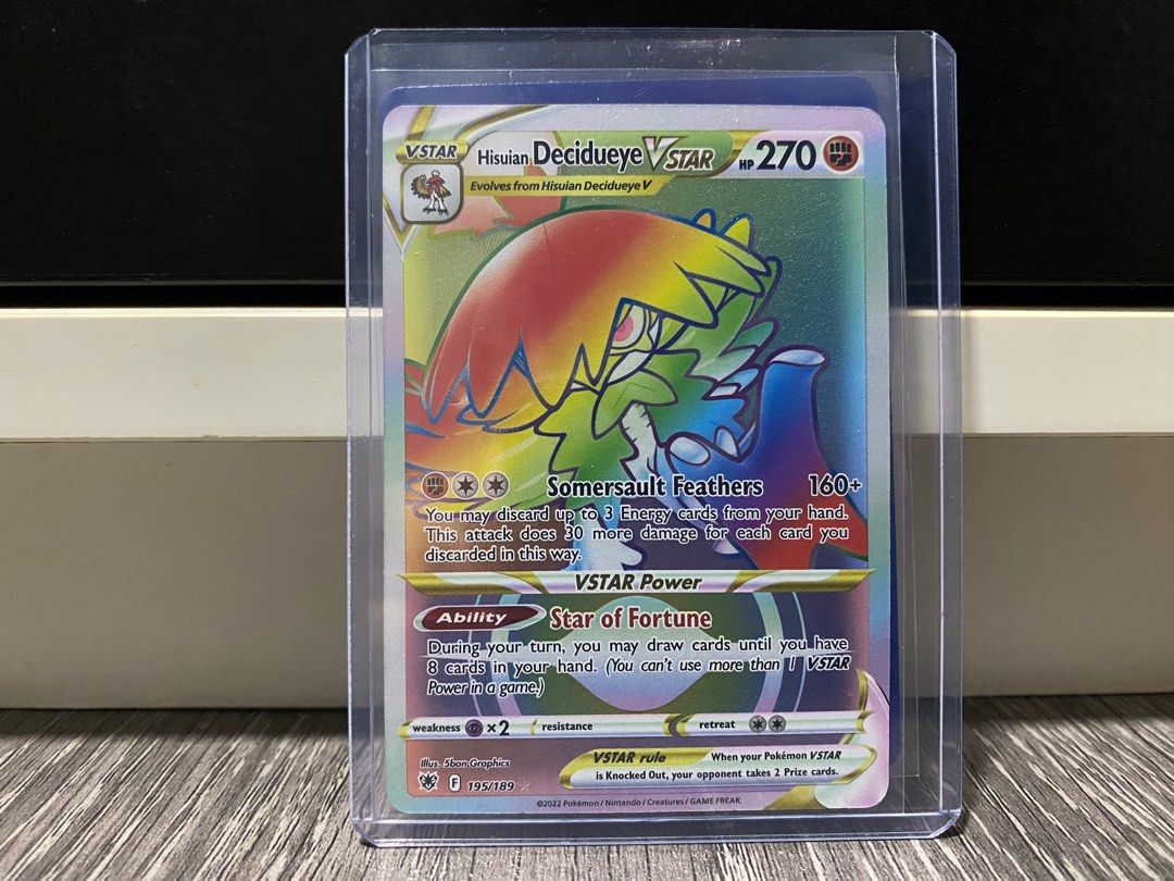 Astral Radiance Rainbow Rare Decidueye, Hobbies & Toys, Toys & Games on
