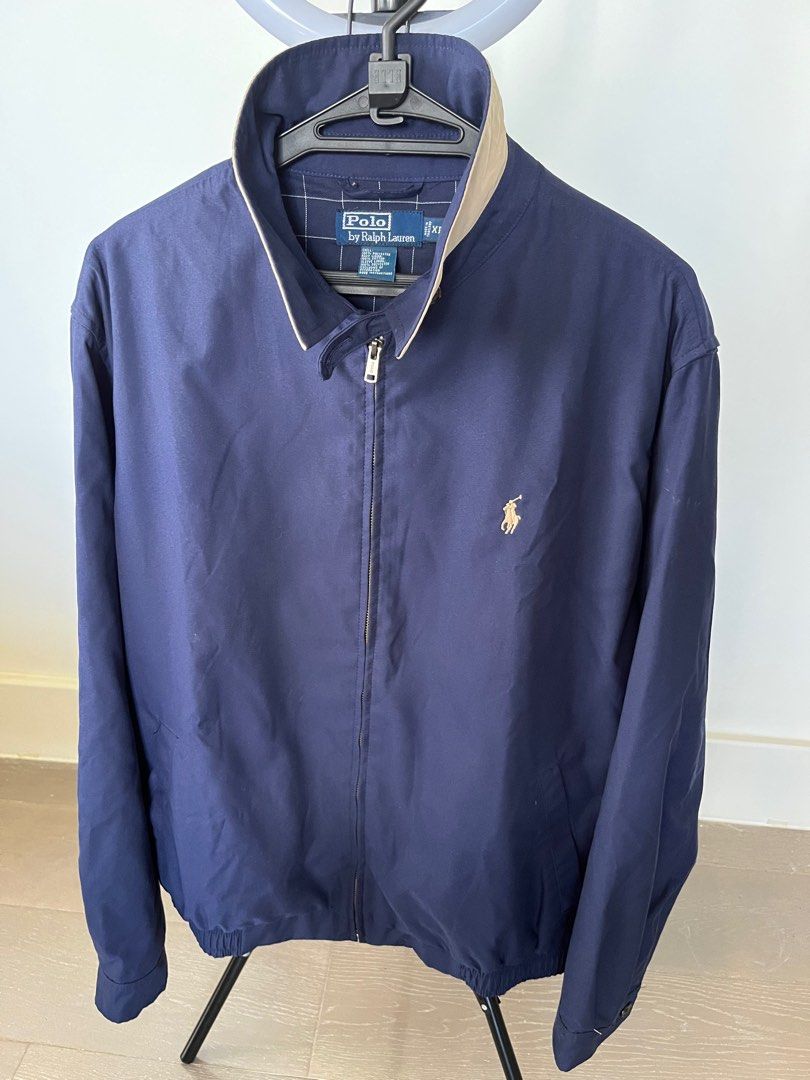 Ralph Lauren Polo original classic jacket . Dark Blue XL Size . Bought in San  Francisco, California a few months ago ., Men's Fashion, Coats, Jackets and  Outerwear on Carousell
