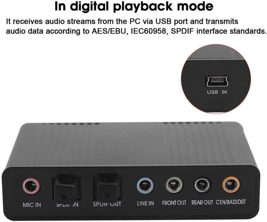 Ready Stock! USB Audio Controller External Sound Card Audio Adapter for