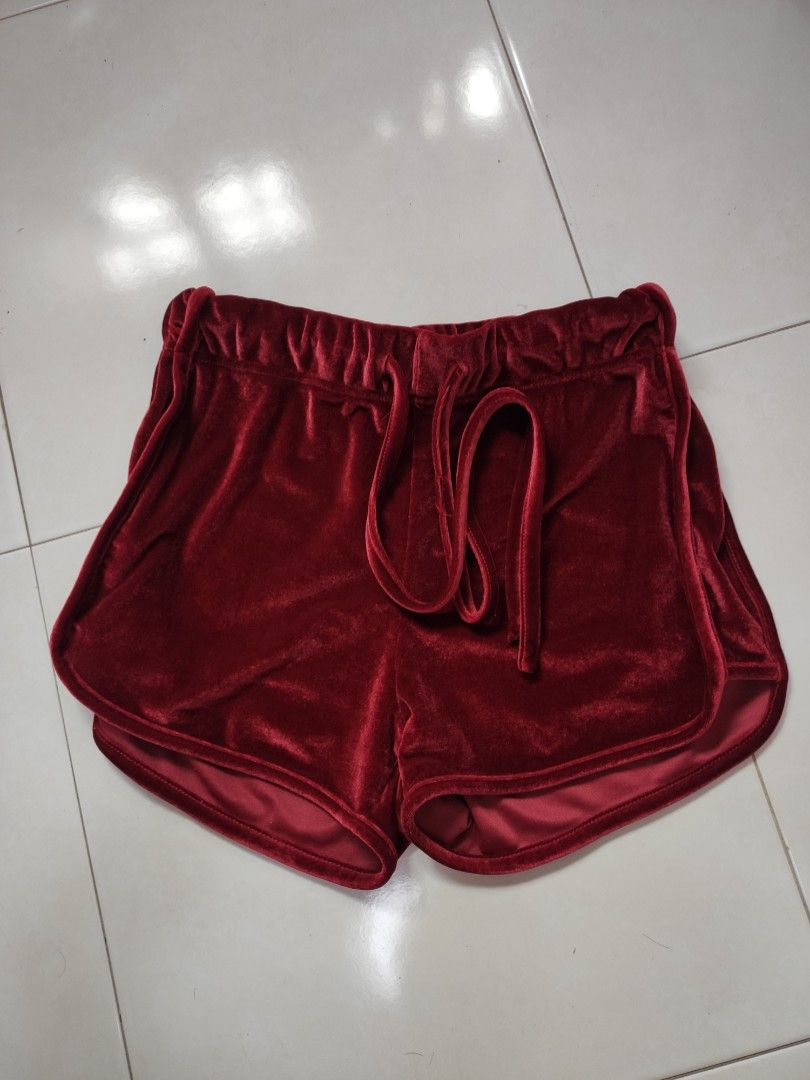 Cheap velvet shorts online