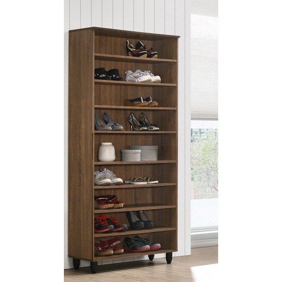 ROAM Rak Kasut 4 DOOR HIGH WOODEN SHOE RACK CABINET 6ft Kabinet Kasut Multipurpose Storage Wenge Dark Brown Color 8 Tier Furniture Home Living Outdoor Furniture on Carousell