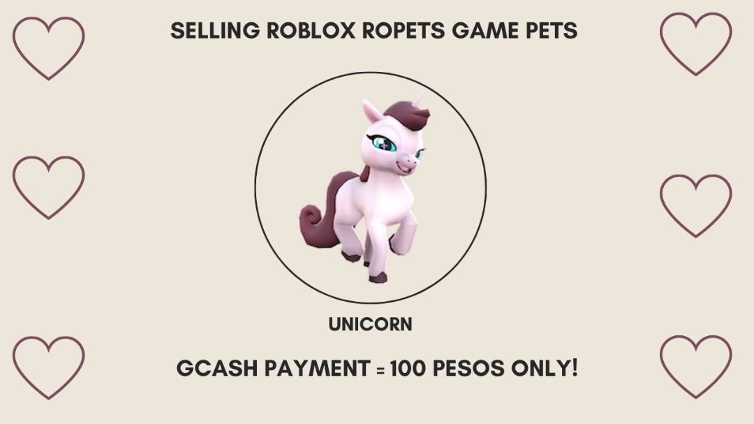ROPETS (ROBLOX GAME) - UNICORN PET, Video Gaming, Gaming Accessories