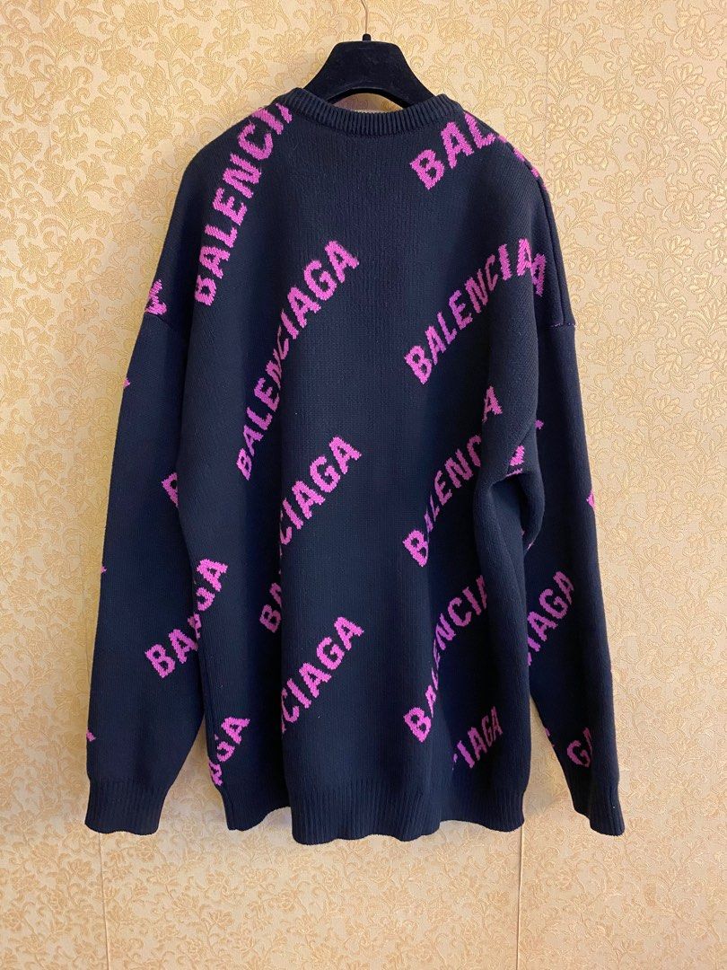 Purple balenciaga sweatshirt cheap
