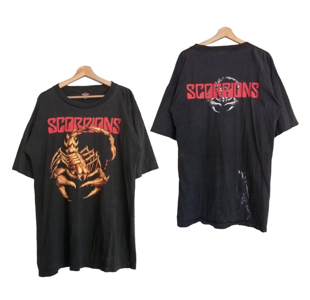 Scorpions Band T Shirt Vintage, Men's Fashion, Tops & Sets, Tshirts & Polo Shirts on Carousell