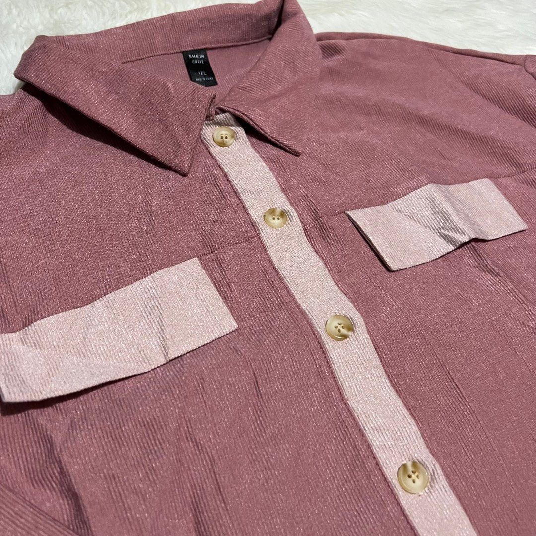 Shein Curve Pink Longsleeves (Category: Longsleeves) located in Pasig City. Submitted by shacncpcn (Listing ID 1196711970, Image 2). Description: .