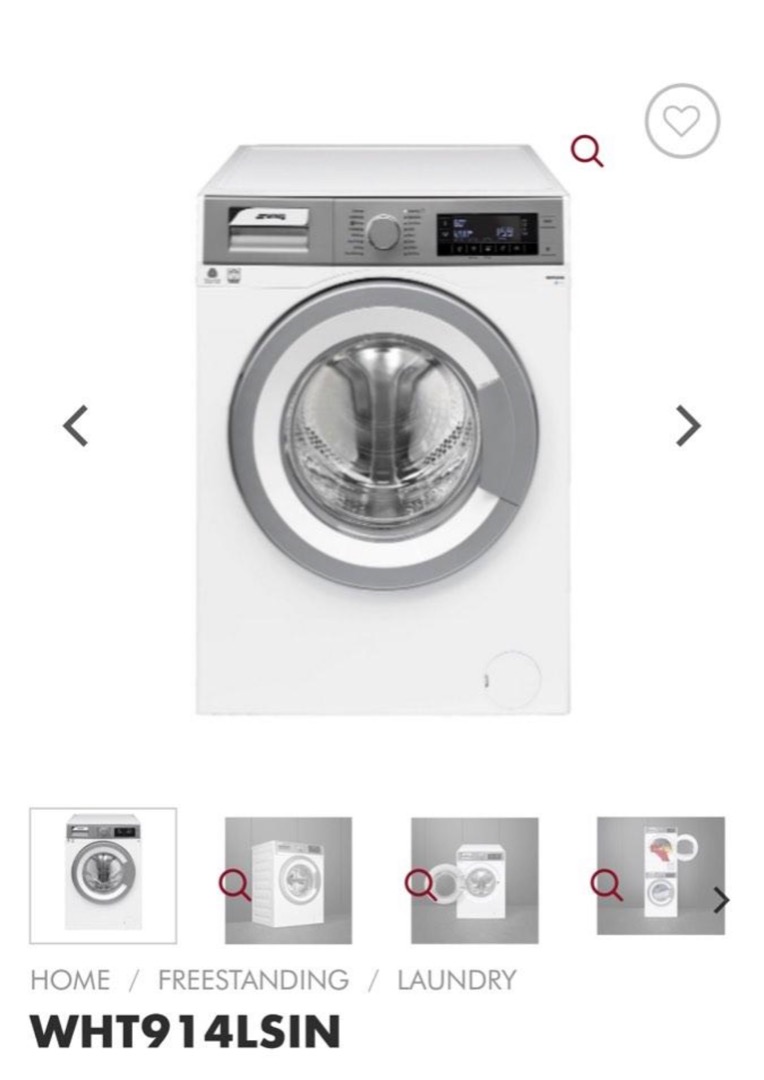 SMEG WHT914LSIN washer washing machine, TV & Home Appliances, Washing