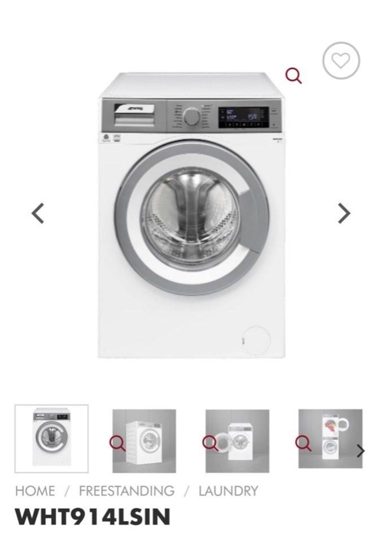 SMEG WHT914LSIN washer washing machine, TV & Home Appliances, Washing