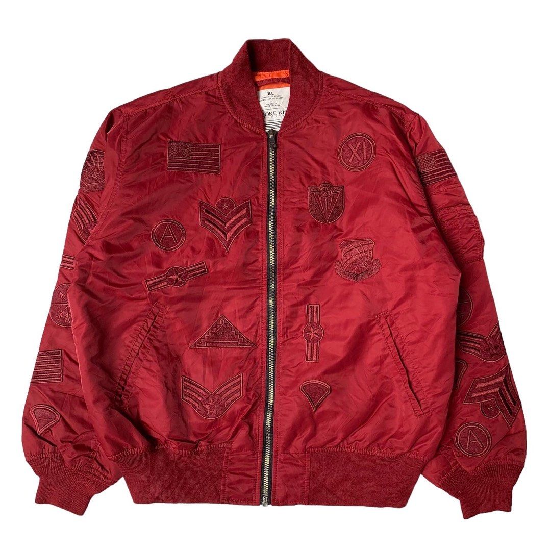 Smoke rise outlet bomber jacket