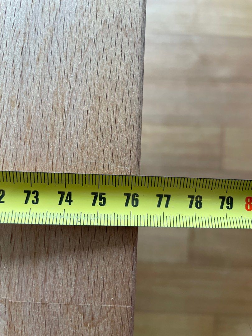 Solid wood desk table top with trestle and drawer unit., Furniture