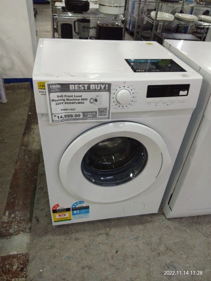 Solt front load washing machine 6kg Mode of payment Cash Gcash Card BDO