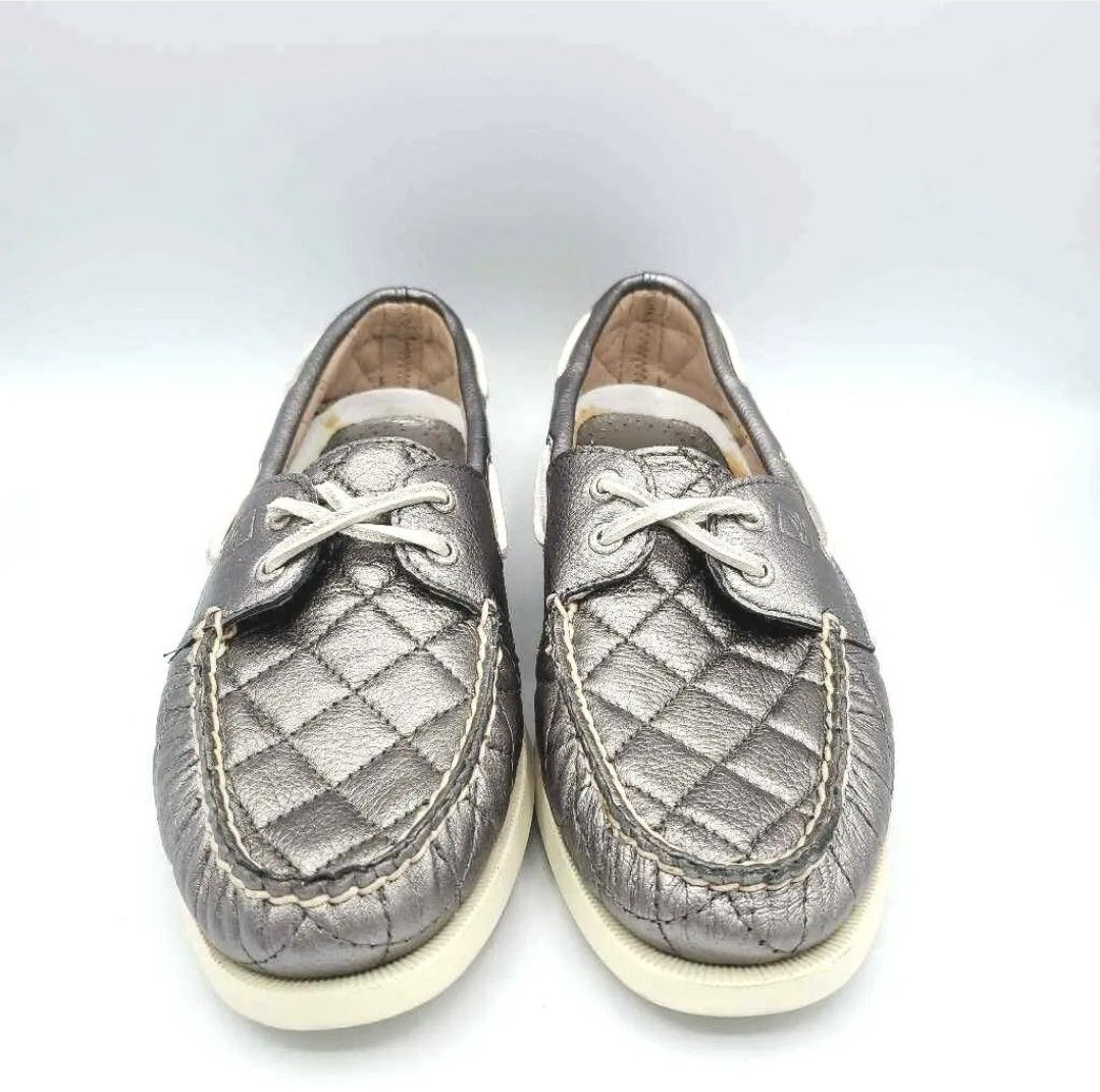 Sperry top sider boat shoes silver size 38 (7,5)